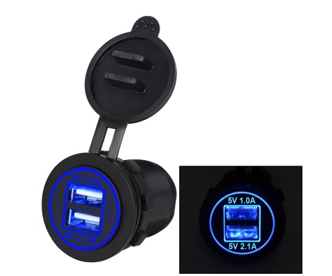 Concord CH-21 1A – 2.1A USB Blue Light Charge